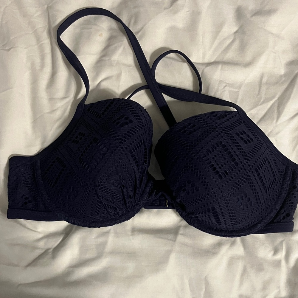 Navy Blue Bikini Top